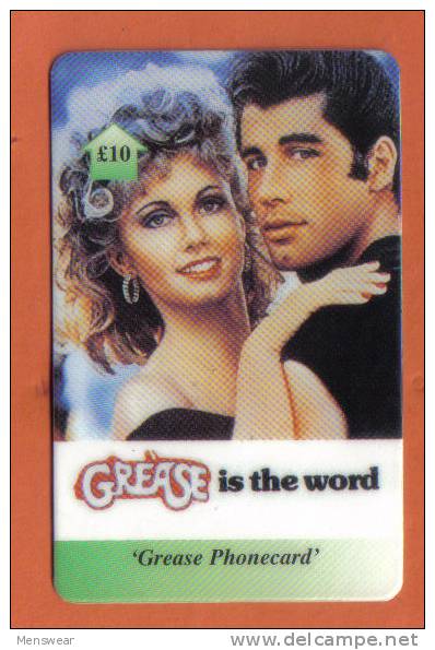 UNITED KINGDOM - GREASE PHONECARD ( 10 POUNDS ) - [ 8] Companies Issues