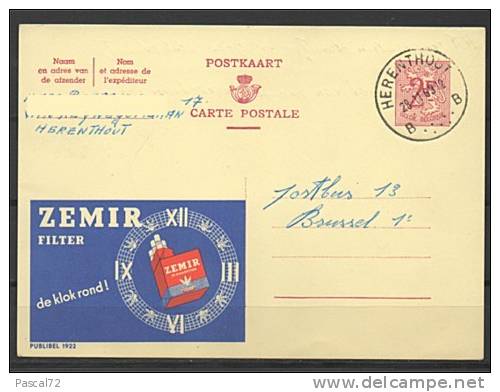 PUBLIBEL N° 1922 ZEMIR Circulé - Werbepostkarten