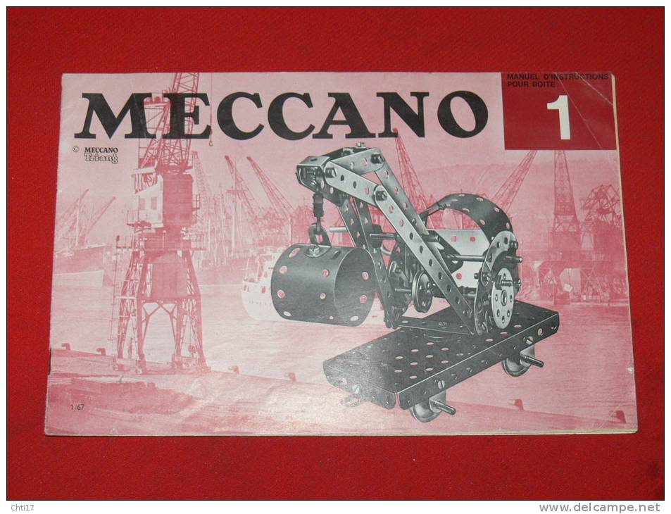 MECCANO MANUEL D INSTRUCTION POUR BOITE N°1 - Meccano