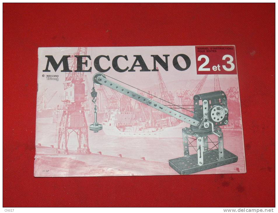 MECCANO MANUEL D INSTRUCTION POUR BOITE N°2 ET N° 3 - Meccano