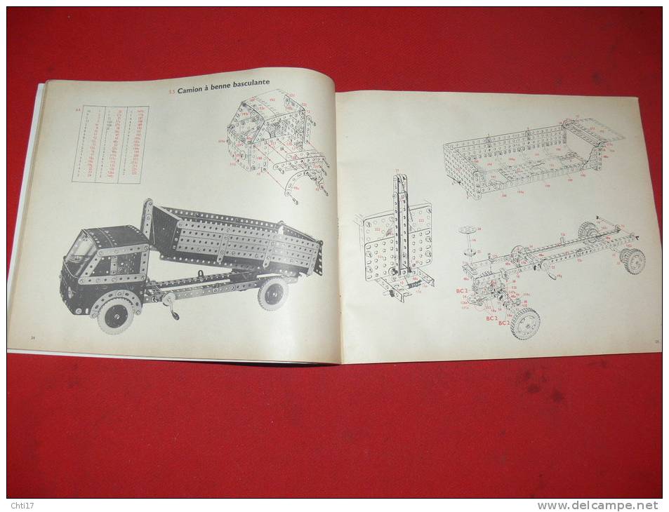 MECCANO MANUEL D INSTRUCTION POUR BOITE N°4 ET N° 5 ET N° 6 - Meccano