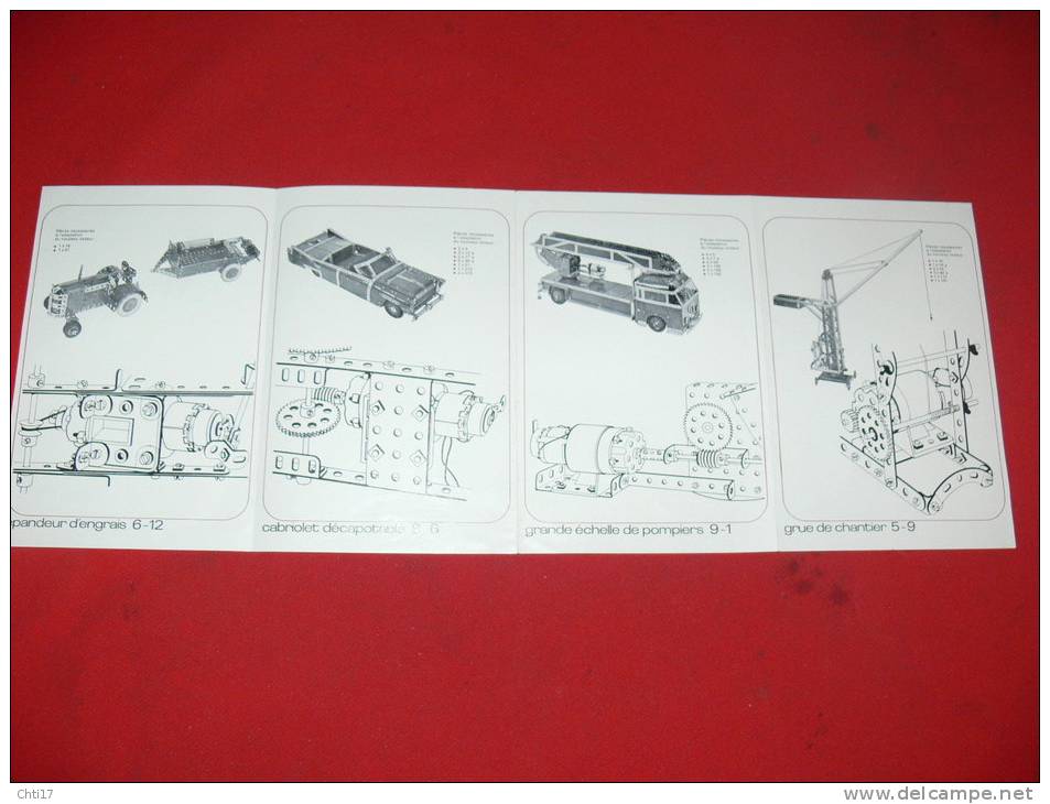 MECCANO NOTICE DU NOUVEAU MOTEUR ELECTRIQUE 6 VITESSES REF 228 - Meccano