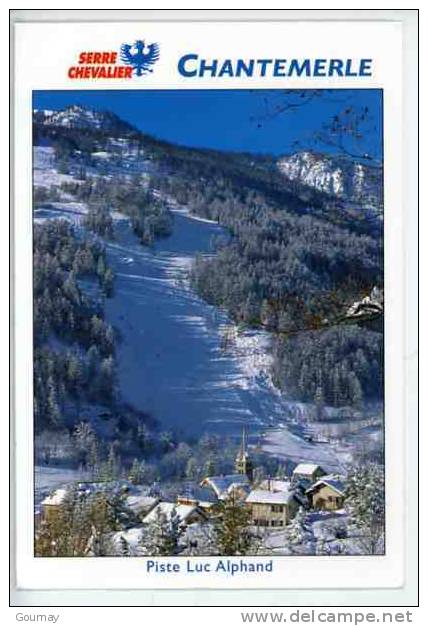 Serre Chevalier - Chantemerle - La Piste Luc Alphand Et Son Arrivée Sur Le Village (église) - Serre Chevalier