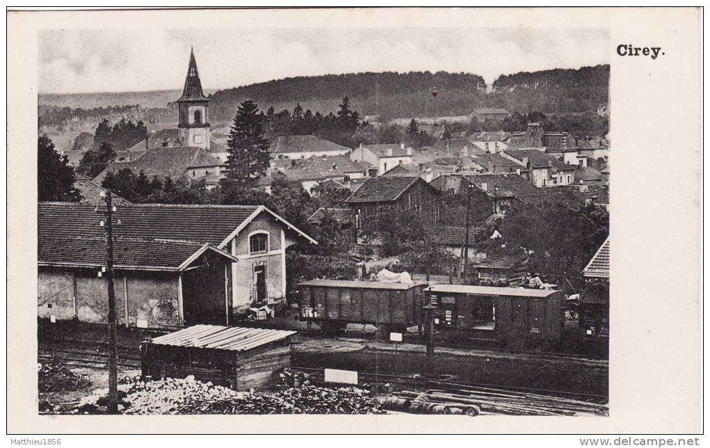 CPA 14-18 CIREY-SUR-VEZOUZE - Une Vue, La Gare (A22, Ww1, Wk1) - Cirey Sur Vezouze