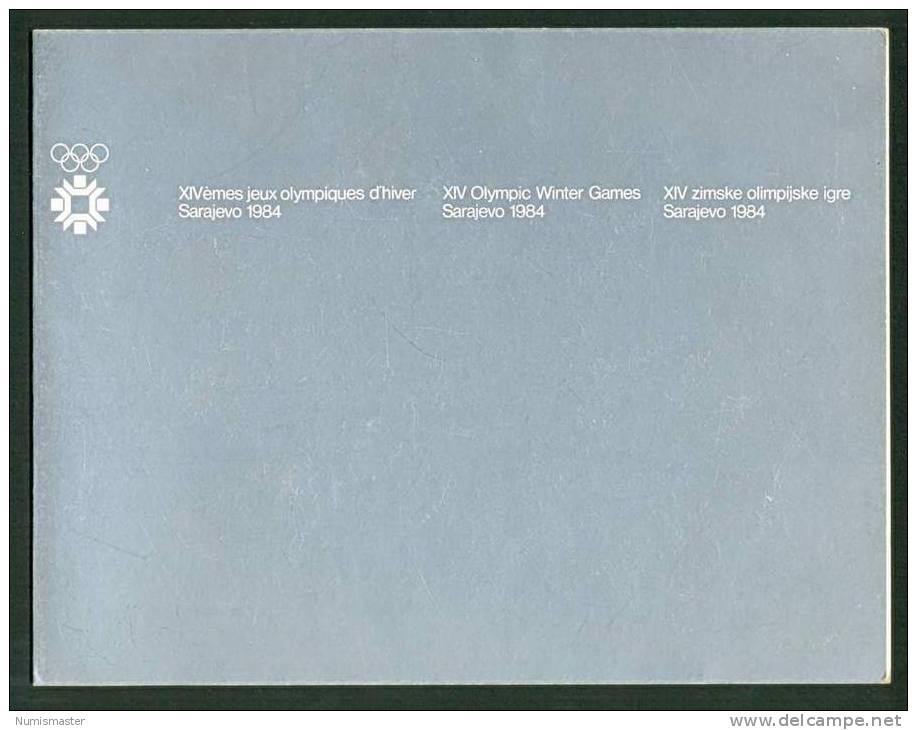 OLIMPIADE SARAJEVO 1984 , GREETING CARD USED BY ORGANIZING COMITEE - Bekleidung, Souvenirs Und Sonstige