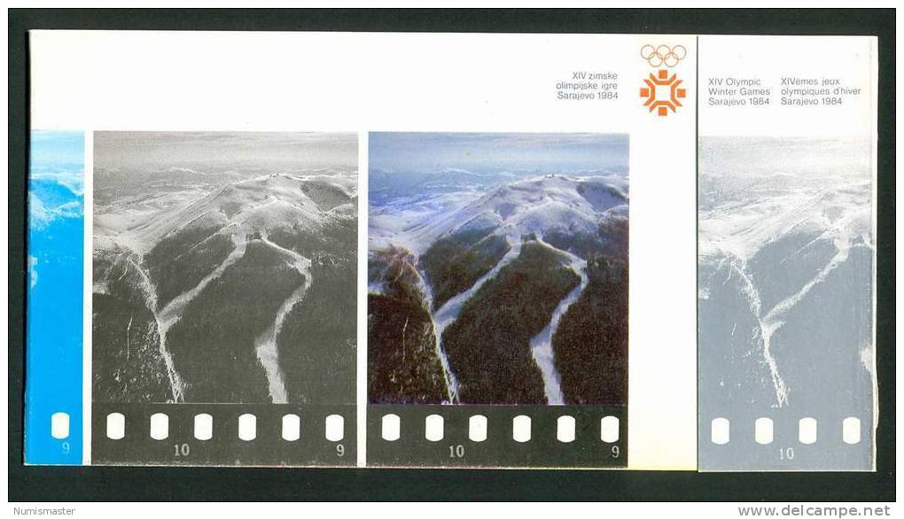 OLIMPIADE SARAJEVO 1984 , OFICIAL GREETING CARD FOR NEW YEAR 1984 , UNUSED - Uniformes Recordatorios & Misc
