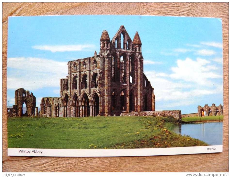 Card From UK England  Whitby Abbey Monastery - Whitby