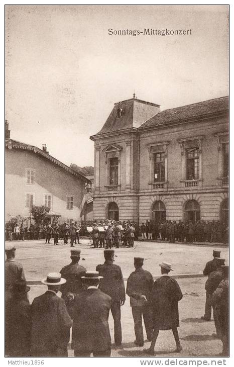 CPA 14-18 CIREY-SUR-VEZOUZE - Une Fanfare Place Du Marché (A22, Ww1, Wk1) - Cirey Sur Vezouze