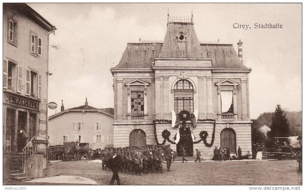 CPA 14-18 CIREY-SUR-VEZOUZE - Un Défilé De Soldats Allemands (A22, Ww1, Wk1) - Cirey Sur Vezouze