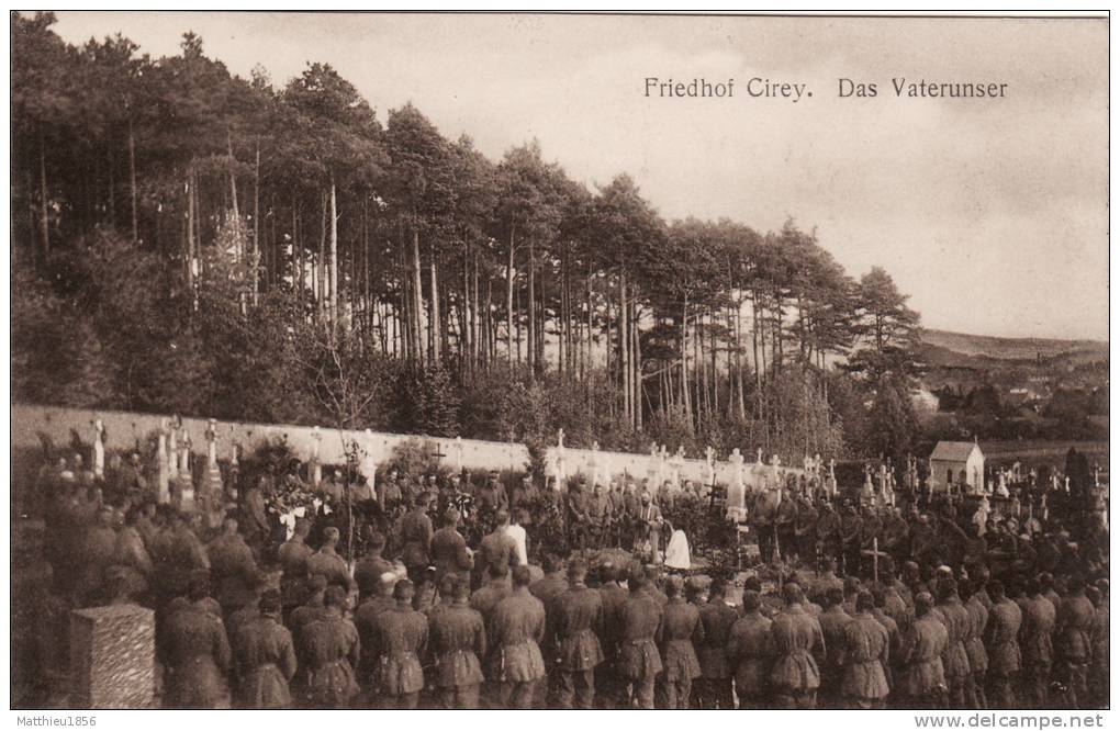 CPA 14-18 CIREY-SUR-VEZOUZE - Soldats Allemands, Un Enterrement Au Cimetière (A22, Ww1, Wk1) - Cirey Sur Vezouze