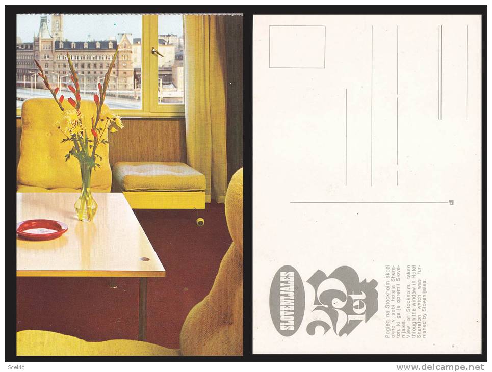 SLOVENIA SLOVENIJALES FURNITURE FACTORY ADVERTISING POSTCARD - D28090 - Slovénie