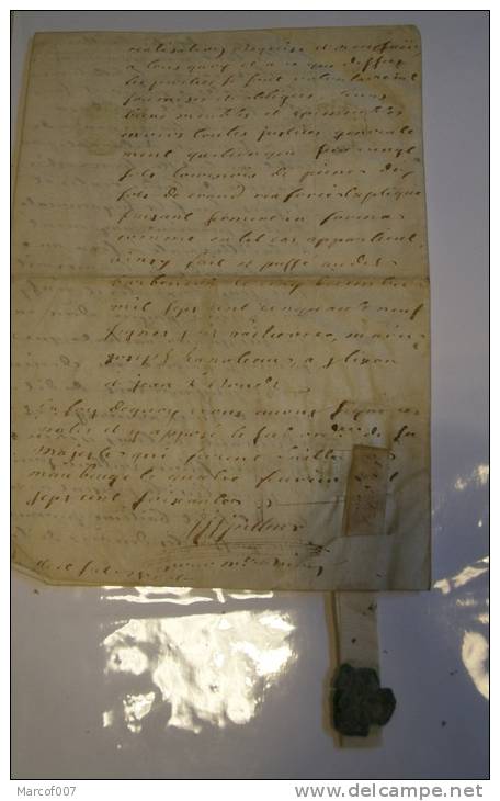 MANUSCRIT SUR  PARCHEMIN 4 PAGES -  + Une Annotation épinglée D Epoque..1760 ..BOUSSU?BOUFSUT ...MAUBEUGE + SEAU - Manuscrits