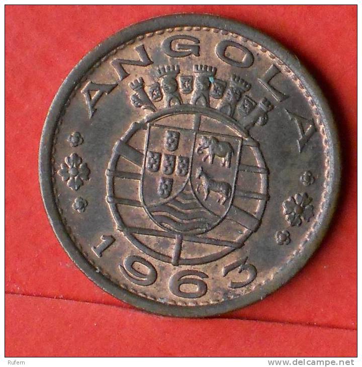 ANGOLA  1  ESCUDOS  1963   KM# 76  -    (1309) - Angola