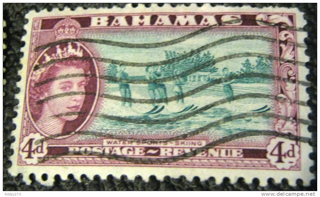 Bahamas 1954 Water Skiing Water Sports 4d - Used - 1859-1963 Crown Colony