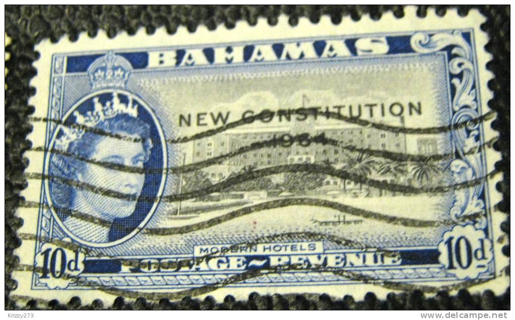 Bahamas 1964 Hotels New Consitution 10d - Used - 1963-1973 Interne Autonomie