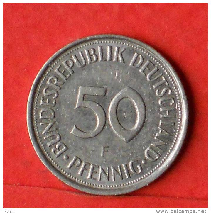 GERMANY FEDERAL REPUBLIC  50  PFENNIG  1992 F   KM# 109,1  -    (1331) - 50 Pfennig