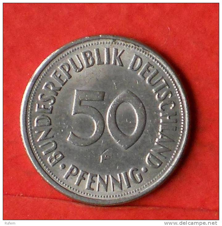 GERMANY FEDERAL REPUBLIC  50  PFENNIG  1970 F   KM# 109,1  -    (1335) - 50 Pfennig