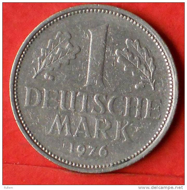GERMANY FEDERAL REPUBLIC  1  MARK  1976 D   KM# 110  -    (1337) - 1 Mark