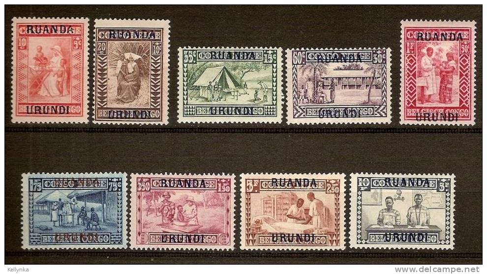 Ruanda Urundi - COB  81/89 - SCOTT B3/11 - Goutte De Lait - MNH - Neufs