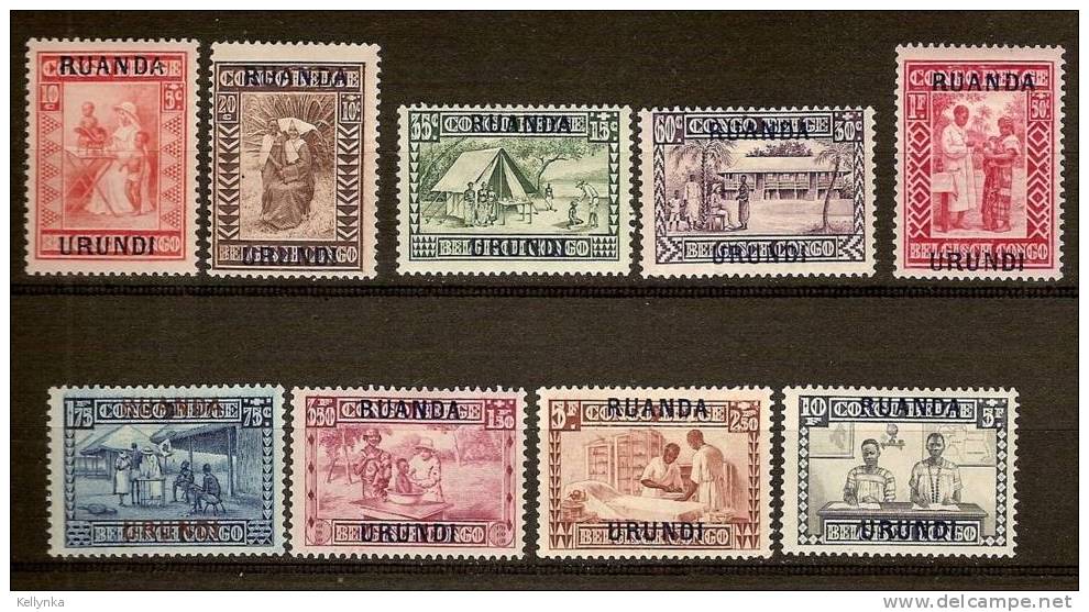 Ruanda Urundi - COB  81/89 - SCOTT B3/11 - Goutte De Lait - MNH - Unused Stamps