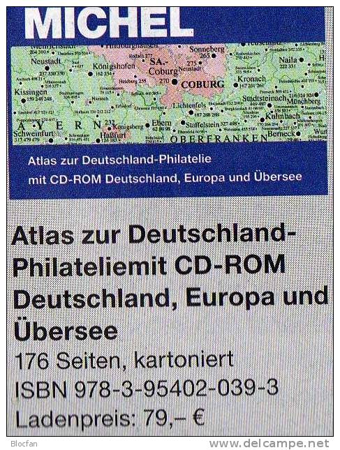 Atlas Der Weltphilatelie 2013 Neu 79€ MlCHEL Mit CD-Rom Zur Postgeschichte A-Z Nr.catalogue Of Germany 978-3-95402-039-3 - Deutschland