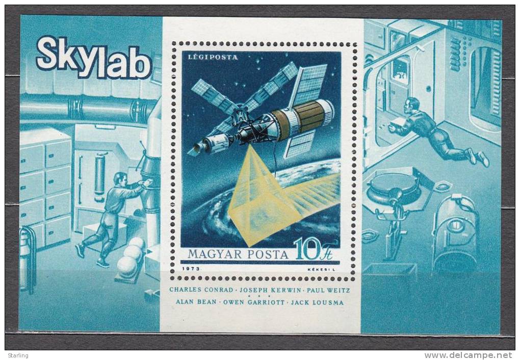 Hungary 1973 Mi# Bl 101 Space Skylab MNH (**) - Ongebruikt