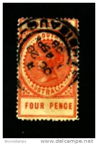 AUSTRALIA/SOUTH AUSTRALIA - 1906  4d. ORANGE RED  FINE USED - Gebraucht