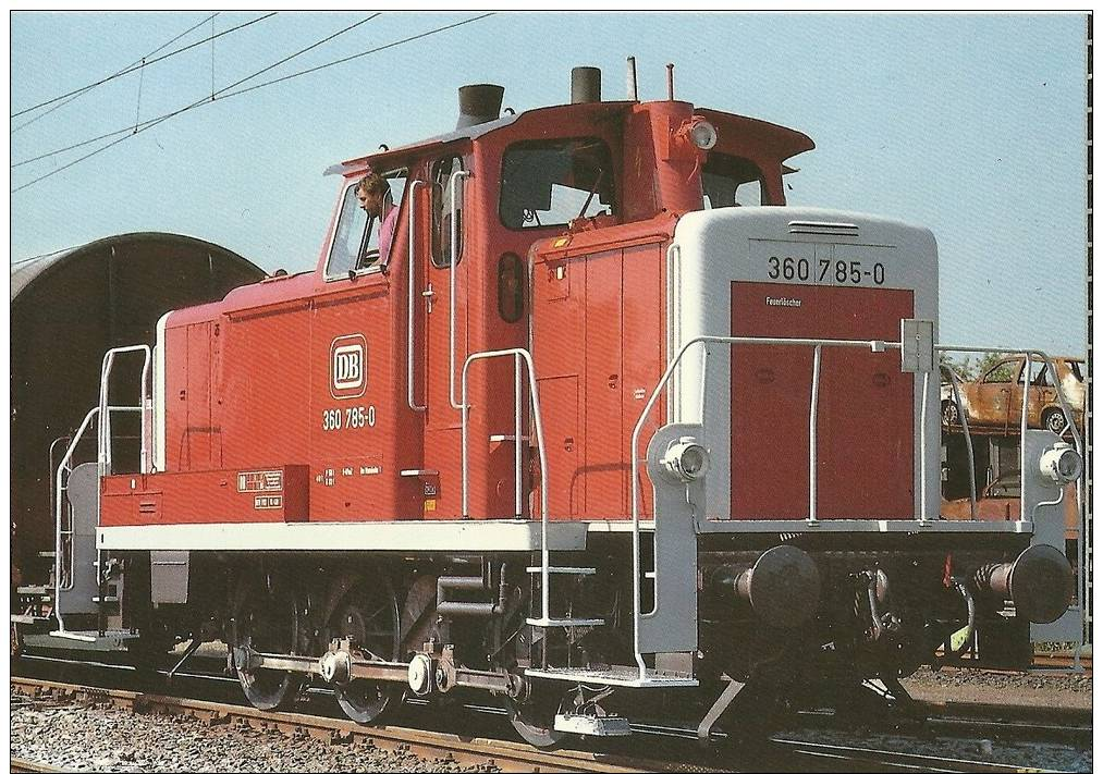 Diesel-Hydraulische Rangierlokomotive 360 785 Der DB In Ludwigshafen - Eisenbahnen