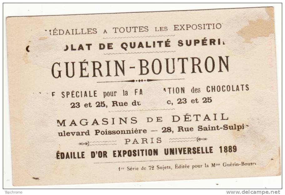 CHROMO Chocolat Guérin- Boutron Les Costumes Renaissance à Nos Jours Costume De Ville 1570 Femmes Masque Loup - Guerin Boutron