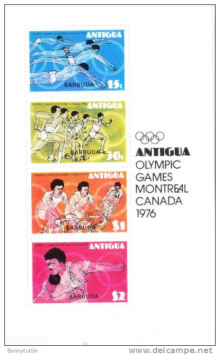 Barbuda 1976 Olympic Games Montreal Overprinted MNH - Barbuda (...-1981)