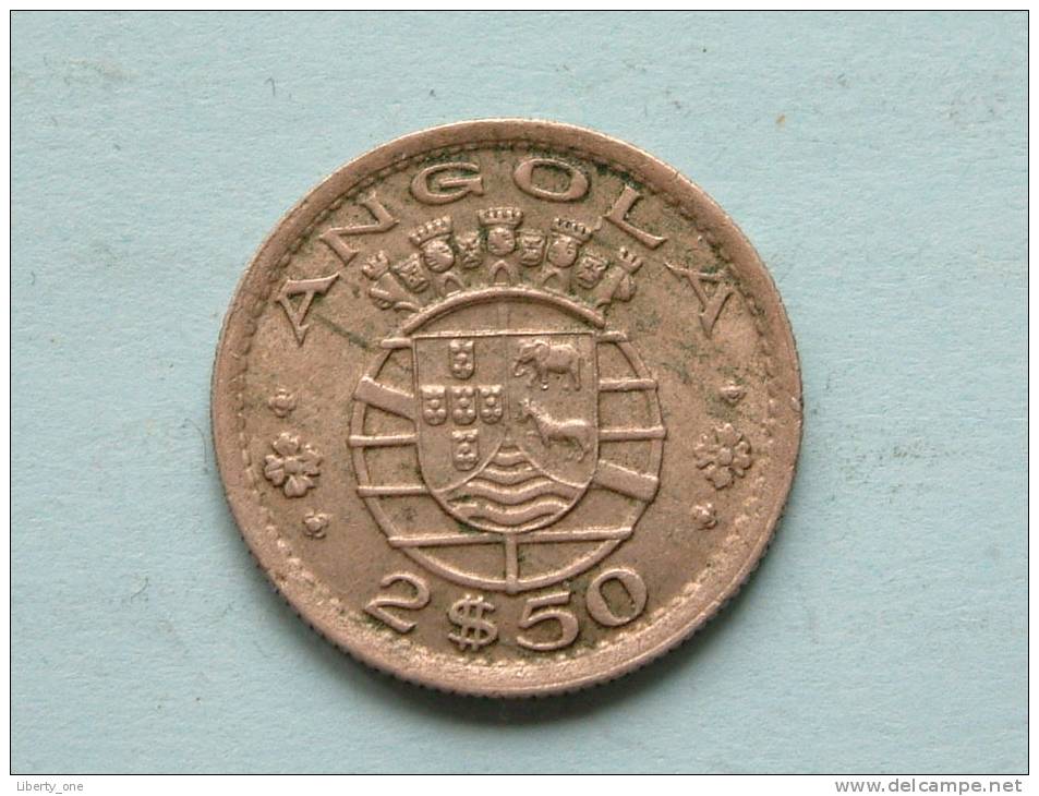 2 1/2 ESCUDOS - 1956 / KM 77 ( Uncleaned Coin / For Grade, Please See Photo ) !! - Angola