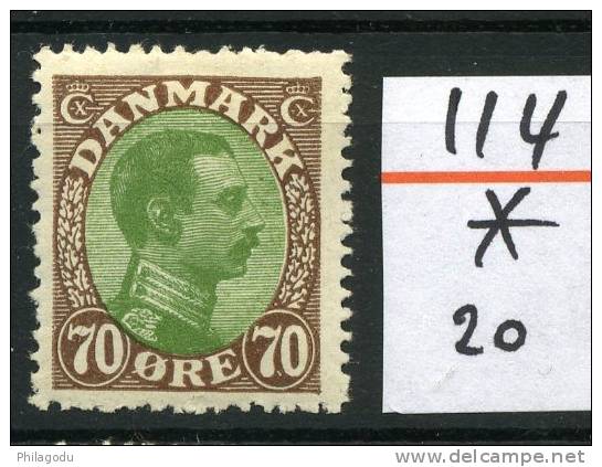 DK  Yvert 114  * Charnière Propre  Cote 20-  Bon Centrage - Unused Stamps