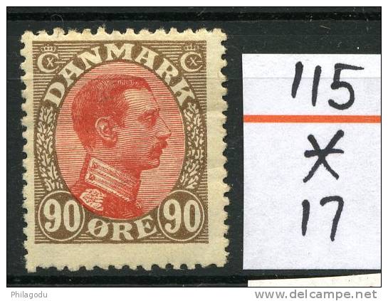 DK  Yvert 115  * Charnière Propre  Cote 17- - Unused Stamps