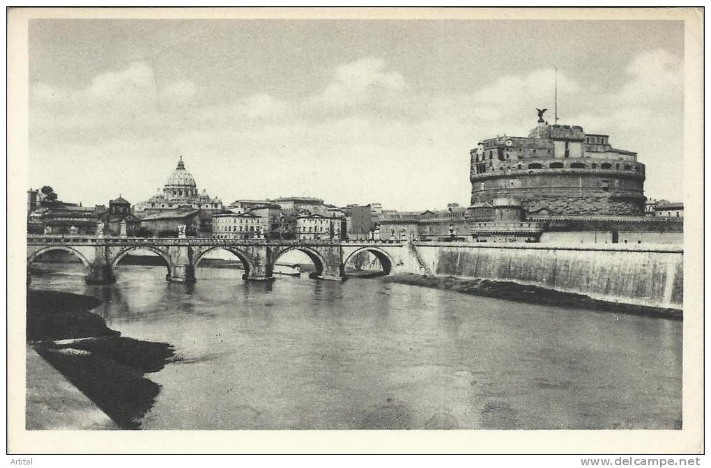 ROMA PONT CASTEL SAN ANGELO  SIN ESCRIBIR - Castel Sant'Angelo