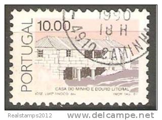 PORTUGAL - 1985-1989,  Arquitectura Popular Portuguesa.  10.00  (Casa Do Minho E Douro Litoral) (o) Afinsa Nº 1713 - Gebraucht