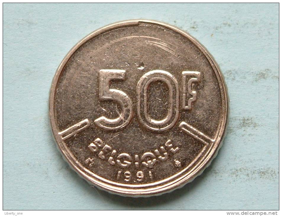 1991 FR - 50 Francs / KM 168 ( Uncleaned - For Grade, Please See Photo ) ! - 50 Frank