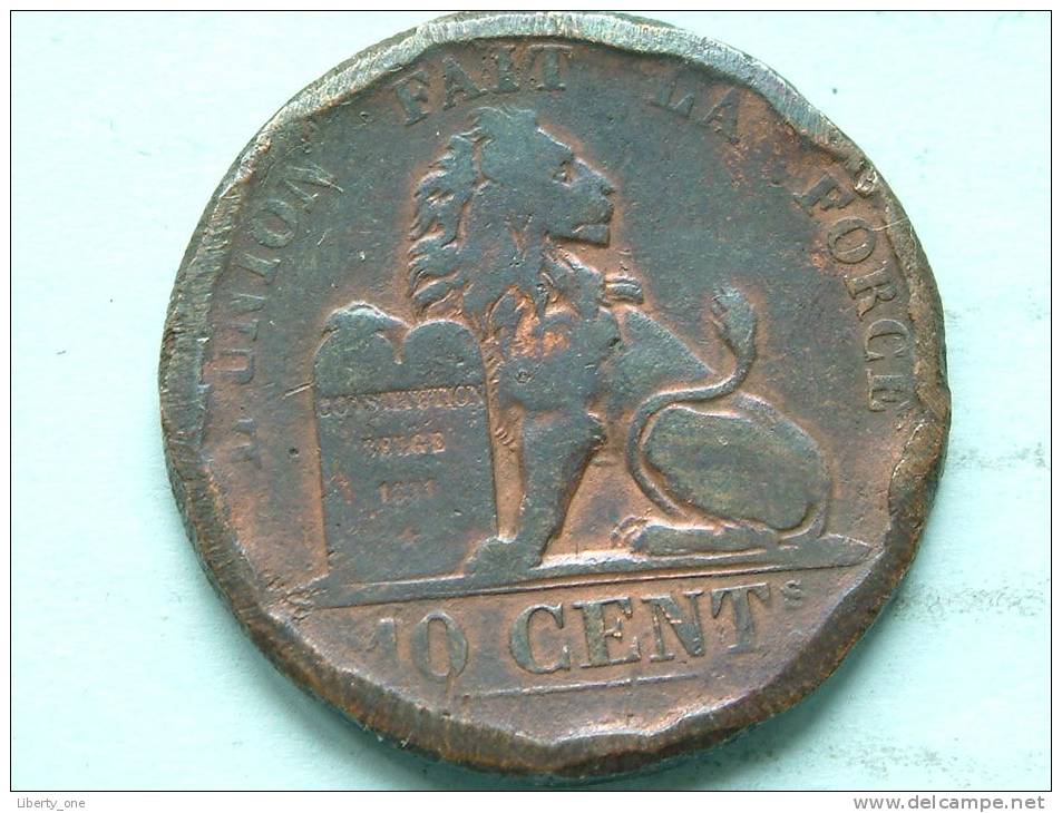 1848 - 10 Cent / KM 2.1 ( Filler ) - ( Uncleaned - For Grade, Please See Photo ) ! - 10 Cent