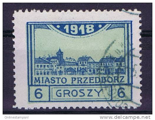 Poland/Polen: Przedborz Mi  5 B , Cancelled, Perfo 11,50 - Used Stamps