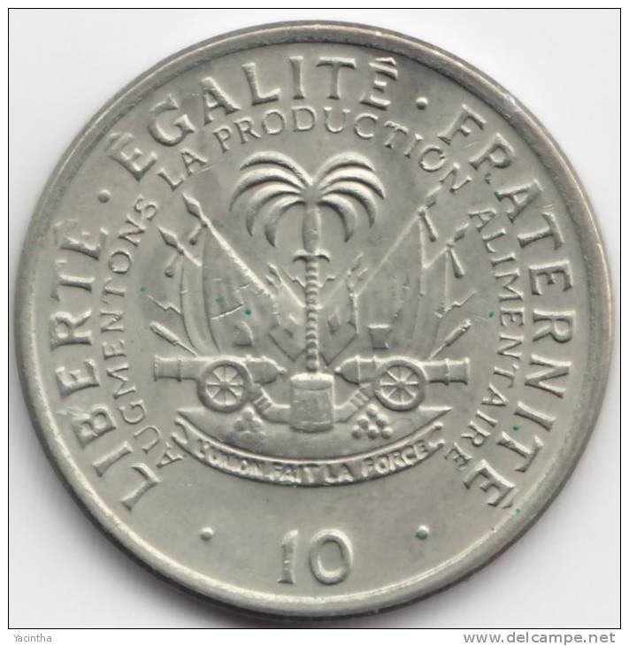 @Y@   Haiti  10 Centime 1975   A UNC  (C625) - Haïti