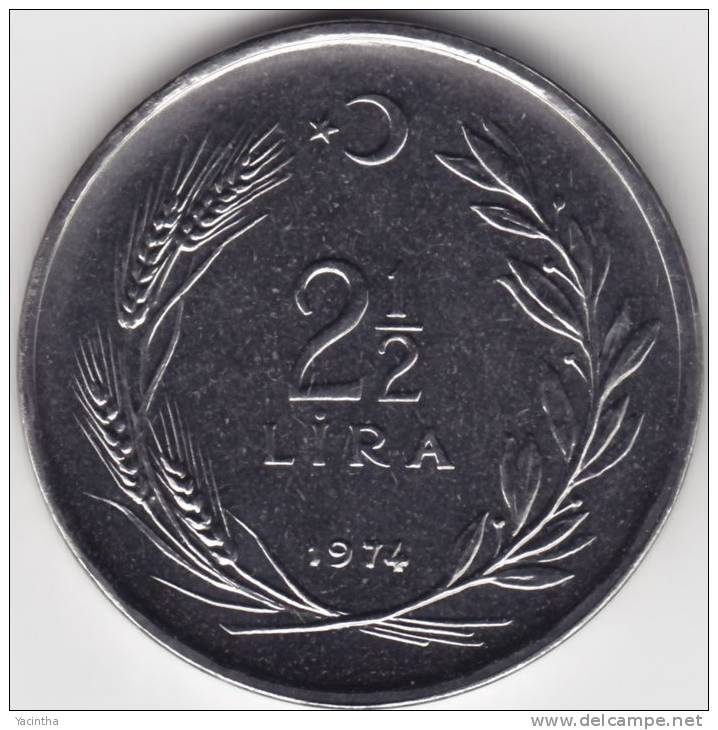 @Y@   Turkije   2 1/2 Lira 1974   BU  (C627) - Turkije