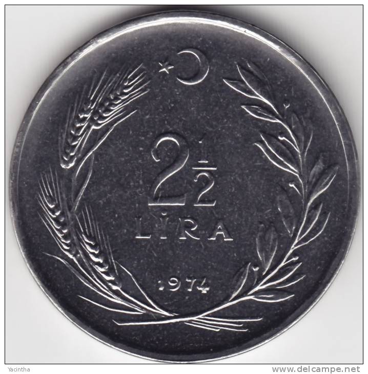 @Y@   Turkije   2 1/2 Lira 1974   BU  (C627) - Turquie