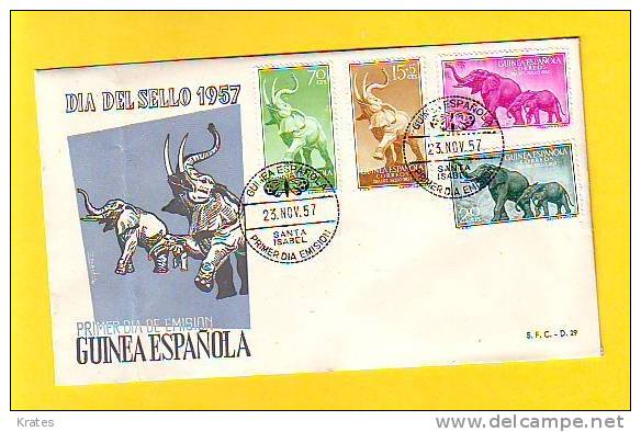 Old Letter - Guinea Espanola, FDC - Guinée Espagnole