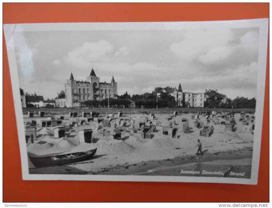 (2/5/64) AK "Sonniges Zinnowitz" Strand Um 1941 - Zinnowitz