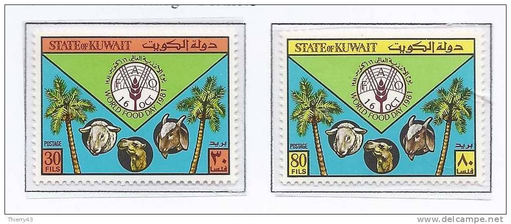 Kuwait 1981 - World Food Day  Y&amp;T 898-99  SG 917-18  Mi. 916-17  MNH, NEUF, Postfrisch - Kuwait