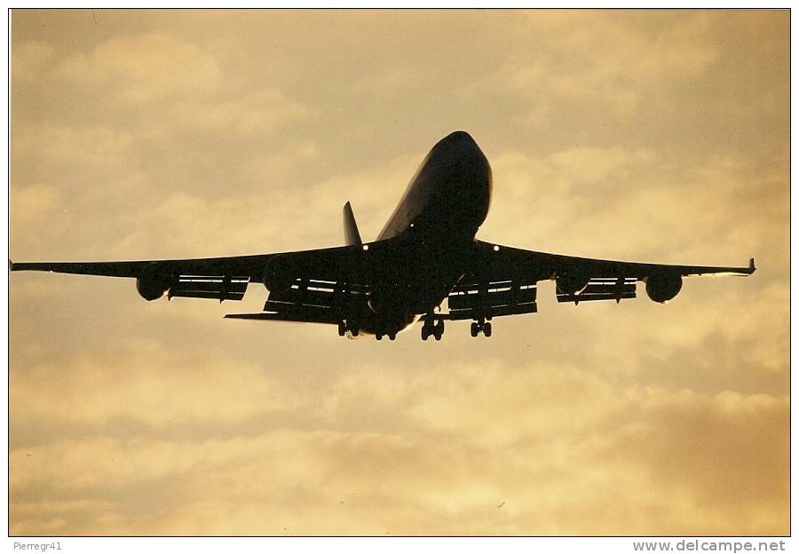 PHOTO-COULEUR-1990-15x10c M-AVION-BOEING 747-DECOLLANT-TBE-RARE - Aviation