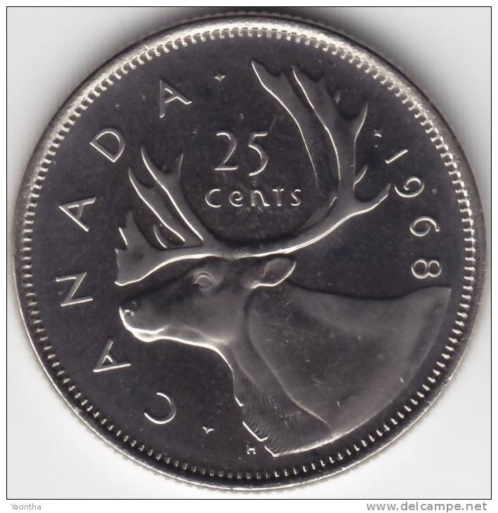 @Y@   CANADA  25 Cent 1968  UNC / Proof   (C648) - Canada