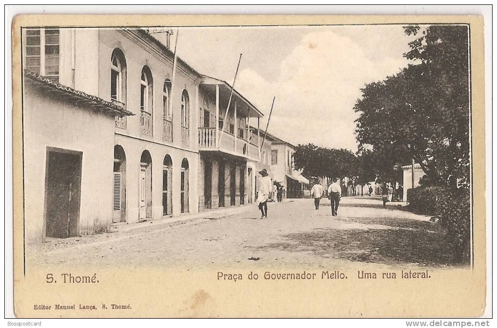 S. Tomé E Príncipe - Praça Do Governador Melo - São Tomé Und Príncipe