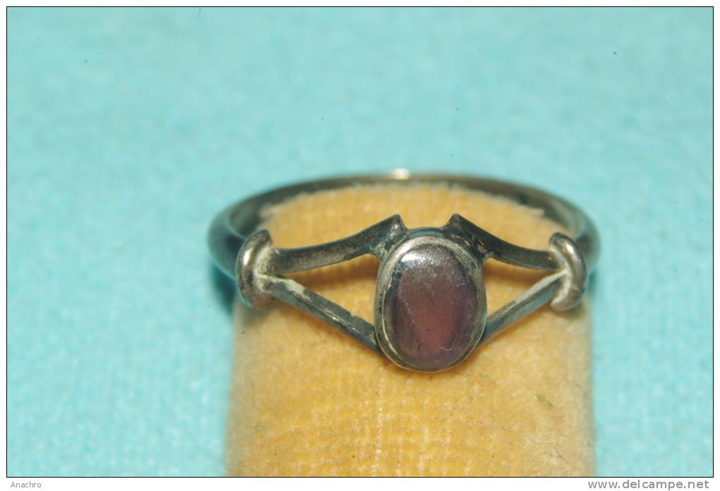 Petite BAGUE Ancienne ARGENT Et PIERRE Genre AMETHYSTE - Ring