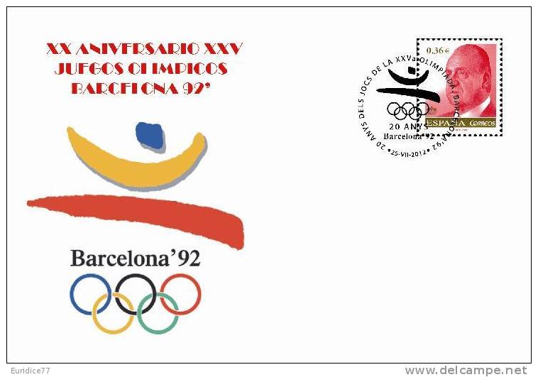 Spain 2012 - Special Postmark XX Aniv. XXV Olympic Games Barcelona 92 - Verano 2012: Londres