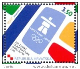 HR 2010-933 OLYMPIC GAMES VANCUVER, CROATIA HRVATSKA, 1v, MNH - Winter 2010: Vancouver